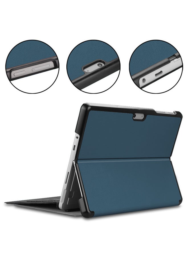 مناسب لجهاز Microsoft Surface 12.3 بوصة Pro4567 Pro8 Pro9 يمكن توصيل الغطاء الواقي للكمبيوتر اللوحي بلوحة المفاتيح - اللون: رمادي - الموديل المطبق: لجهاز Surface Go/go2/go3/go4