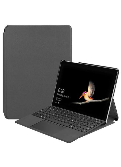 مناسب لجهاز Microsoft Surface 12.3 بوصة Pro4567 Pro8 Pro9 يمكن توصيل الغطاء الواقي للكمبيوتر اللوحي بلوحة المفاتيح - اللون: رمادي - الموديل المطبق: لجهاز Surface Go/go2/go3/go4