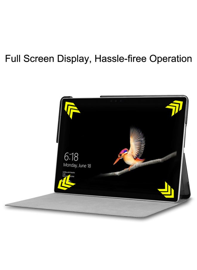 مناسب لجهاز Microsoft Surface 12.3 بوصة Pro4567 Pro8 Pro9 يمكن توصيل الغطاء الواقي للكمبيوتر اللوحي بلوحة المفاتيح - اللون: رمادي - الموديل المطبق: لجهاز Surface Go/go2/go3/go4