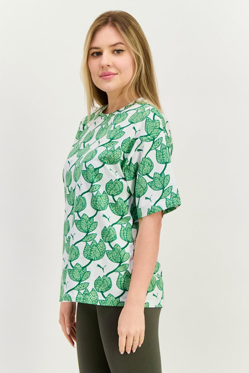 PUMA Women Sportswear Fit Short Sleeve Outdoor T Shirt, Multicolor - Image 2