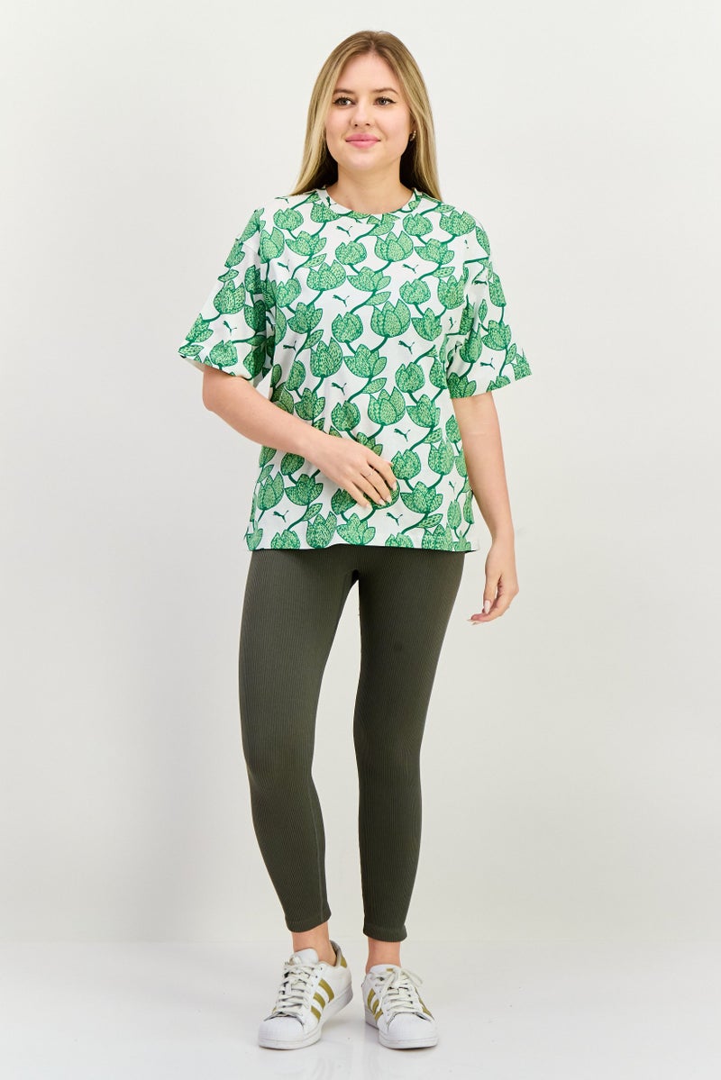 PUMA Women Sportswear Fit Short Sleeve Outdoor T Shirt, Multicolor - Image 4