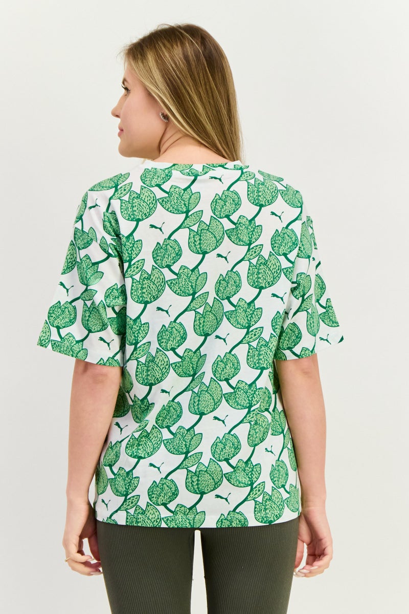 PUMA Women Sportswear Fit Short Sleeve Outdoor T Shirt, Multicolor - Image 3