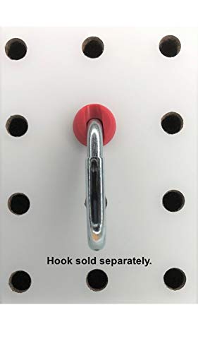 Pegitz Pegboard Peg Locks 50PCS (1/4 inch, Red) - Image 2