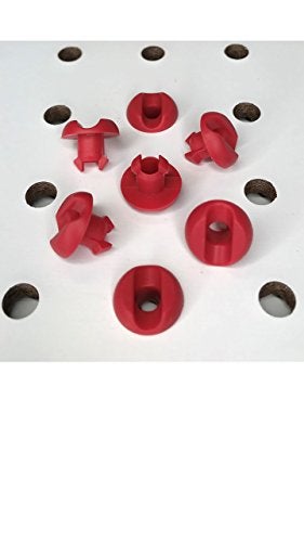 Pegitz Pegboard Peg Locks 50PCS (1/4 inch, Red) - Image 3