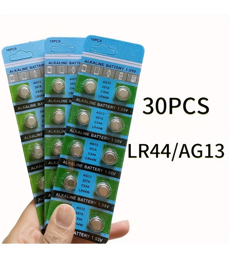Universal 1.5V LR44 AG13 Button Battery 10 Pack for Watches Calculators Remote Controls - Image 1