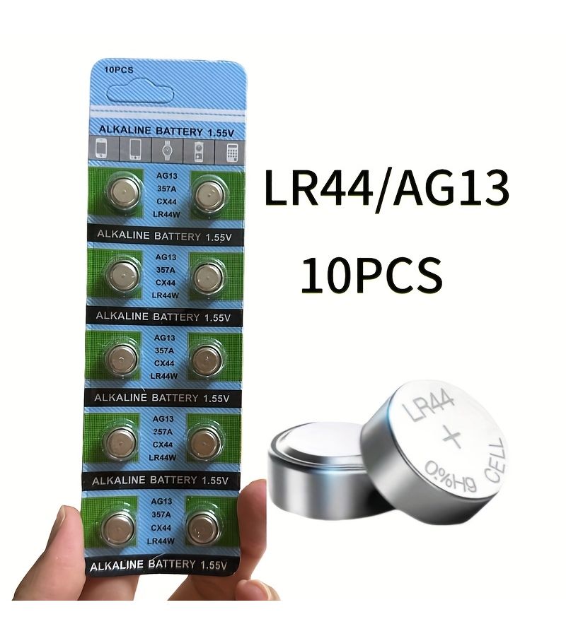 Universal 1.5V LR44 AG13 Button Battery 10 Pack for Watches Calculators Remote Controls - Image 3