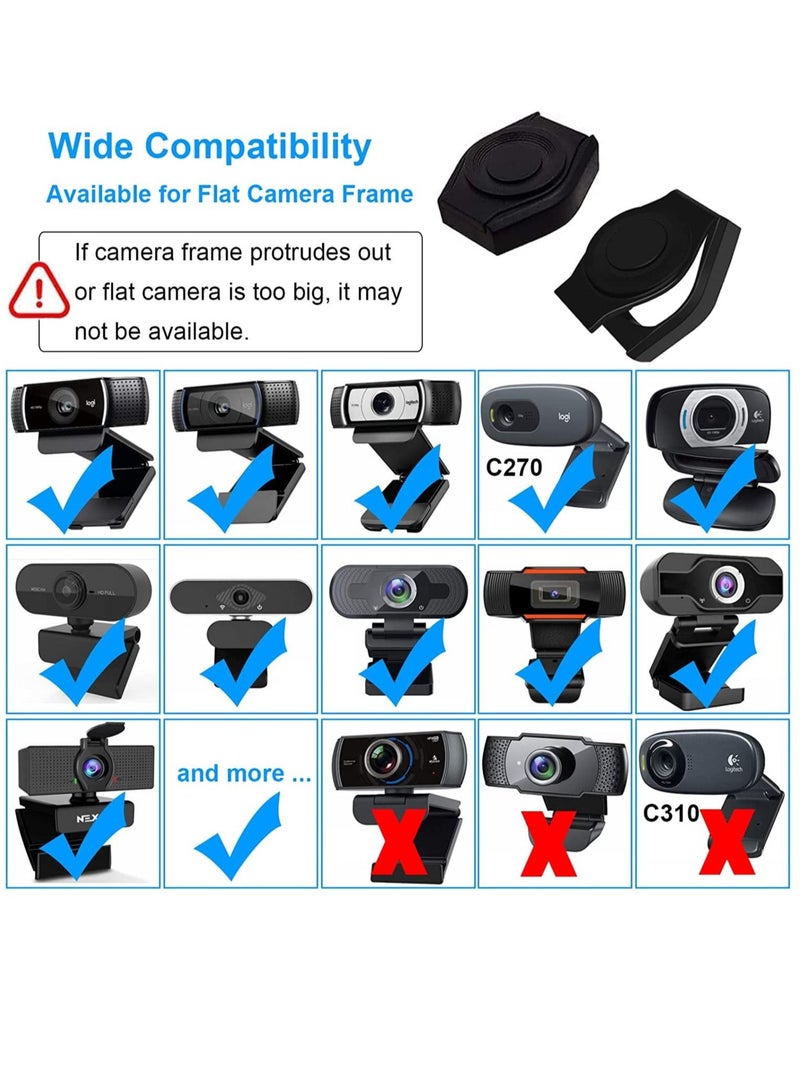 Captaintech 4 Pack Webcam Cover Thin Web Camera Lens Cover Privacy Shutter Cap Hood with Strong Adhesive Web Cam Privacy Covers for Logitech HD Pro Stream Webcam for C270 C615 C920 C930e C922X and Others - Image 5