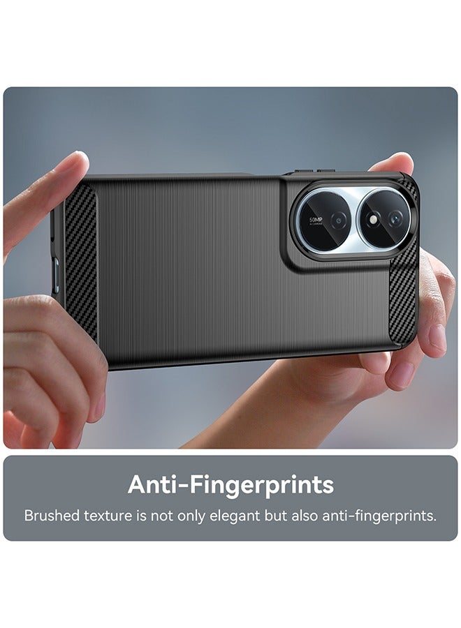 X-level HONOR X7b 4g Case cover with Carbon Fiber Shockproof Rugged Shell Anti-Scratch Easy Install Anti-Scratch Soft TPU Comfortable Touch Back Cover Protective Accessory for HONOR X7b - Image 5