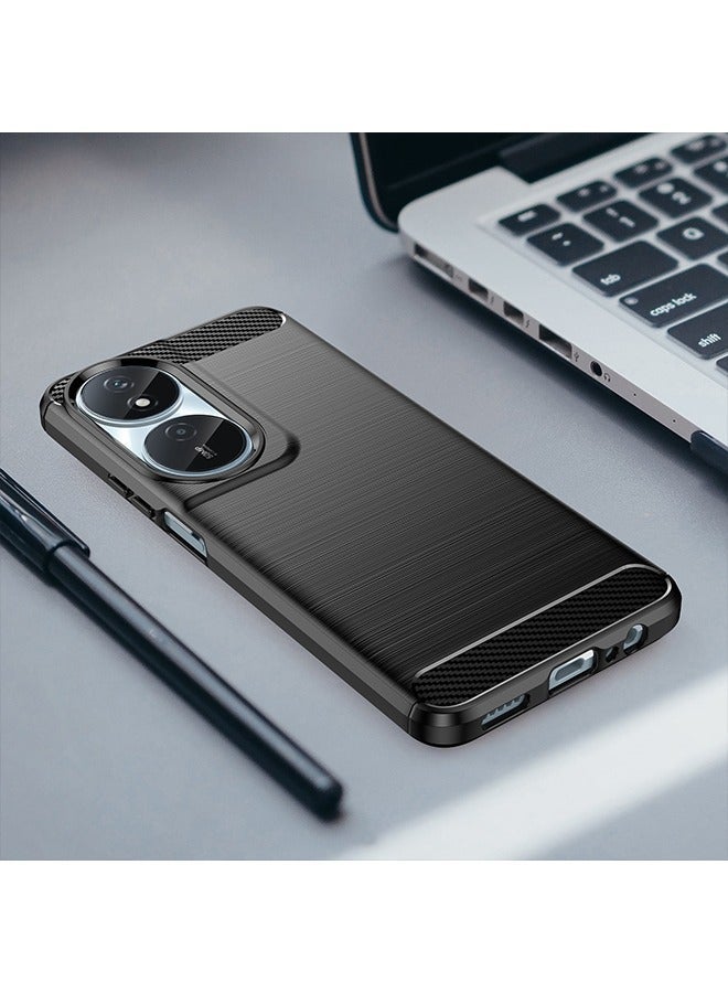 X-level HONOR X7b 4g Case cover with Carbon Fiber Shockproof Rugged Shell Anti-Scratch Easy Install Anti-Scratch Soft TPU Comfortable Touch Back Cover Protective Accessory for HONOR X7b - Image 3