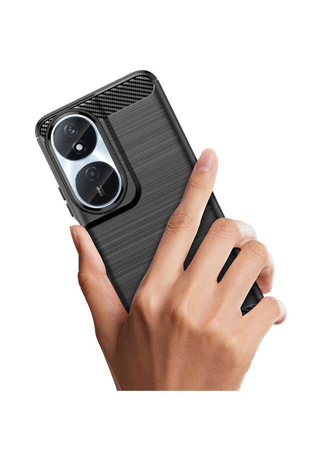 X-level HONOR X7b 4g Case cover with Carbon Fiber Shockproof Rugged Shell Anti-Scratch Easy Install Anti-Scratch Soft TPU Comfortable Touch Back Cover Protective Accessory for HONOR X7b - Image 2