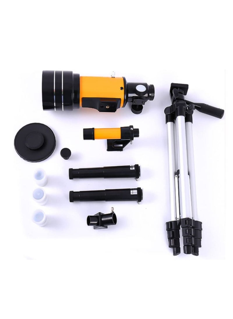Arabest - Astronomical telescope, direct viewing of stars, with tripod and mobile phone holder, High-power monocular telescope 150X refractor bezel, with AstroSolar - Image 1