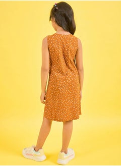 Stylo Bug Spot Print V Neck Casual Dress by Styli  - Image 5