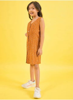 Stylo Bug Spot Print V Neck Casual Dress by Styli  - Image 3