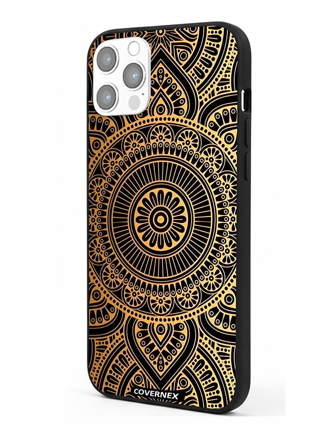 Covernex Apple iPhone 12 Pro Protective Case Cover Printed Featuring Mamdala Geometric Pattern - Image 1