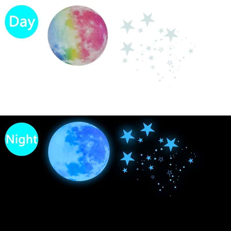 AMURTH Glow in The Dark Stars for Ceiling,Star Decorations for Bedroom,Kids Boys Girls Room Decor,Cool Things for Your Play Room,Wall Stickers for Bedroom,Wall Decorations - Image 3