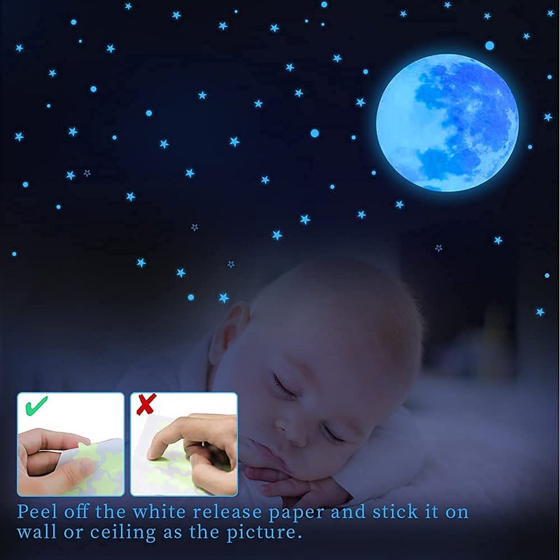 AMURTH Glow in The Dark Stars for Ceiling,Star Decorations for Bedroom,Kids Boys Girls Room Decor,Cool Things for Your Play Room,Wall Stickers for Bedroom,Wall Decorations - Image 4