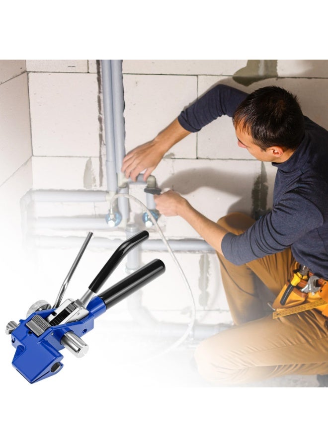 Rubik Steel Strapping Tensioner Tool for 8mm-25mm Width & 1mm or Less Thickness, Heavy Duty Tensioner & Cutting for Steel Banding Packaging (Black/Blue) - Image 2