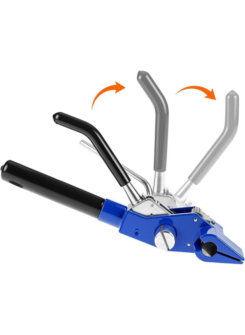 Rubik Steel Strapping Tensioner Tool for 8mm-25mm Width & 1mm or Less Thickness, Heavy Duty Tensioner & Cutting for Steel Banding Packaging (Black/Blue) - Image 5