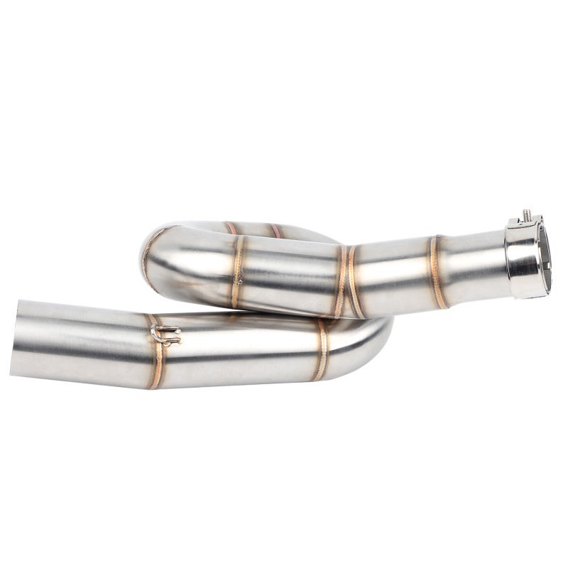 Motorcycle Exhaust Pipe High Strength Stainless Steel - Anti-Corrosion Durable Middle Link Pipe - Reducing Exhaust Temperature for Benelli BN302 TNT300 2014-2018 - Image 1