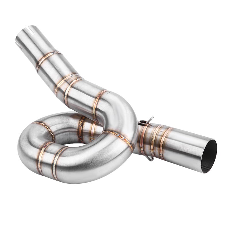 Motorcycle Exhaust Pipe High Strength Stainless Steel - Anti-Corrosion Durable Middle Link Pipe - Reducing Exhaust Temperature for Benelli BN302 TNT300 2014-2018 - Image 3