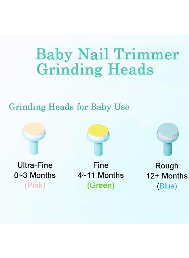 Jaybva Replacement Pads for Electric Baby Nail Trimmer - 6PCS Replacement Grinding Heads Polish Disc - Image 3