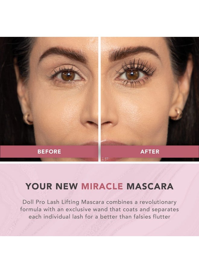 DOLL 10 NO. - Doll 10 Doll Pro Lash Miracle Lifting Mascara Volumizing Lengthening Lash Makeup With Natural Extension Look - Image 1