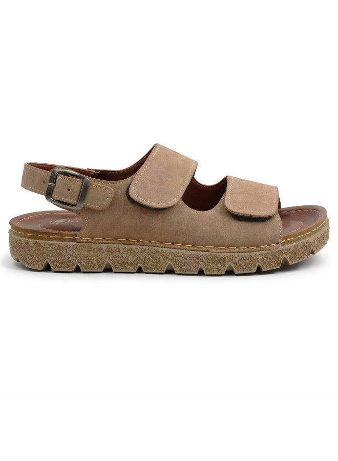 صندل رجالي مريح بتصميم عصري – نعل طبي خفيف مع أحزمة لاصقة قابلة للتعديل وحزام خلفي ثابت – مناسب للاستخدام اليومي والمشي - Image 3