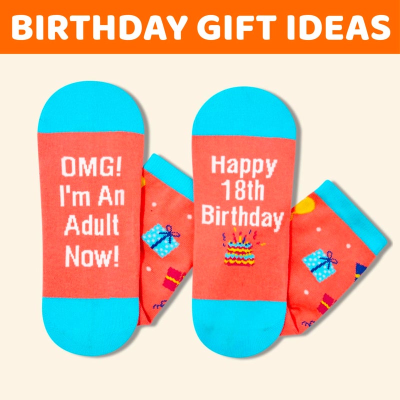 Zmart 18th Birthday Gift Ideas - 18 Year Old Girl Socks, Gifts for Young Adult Women Female - Image 5