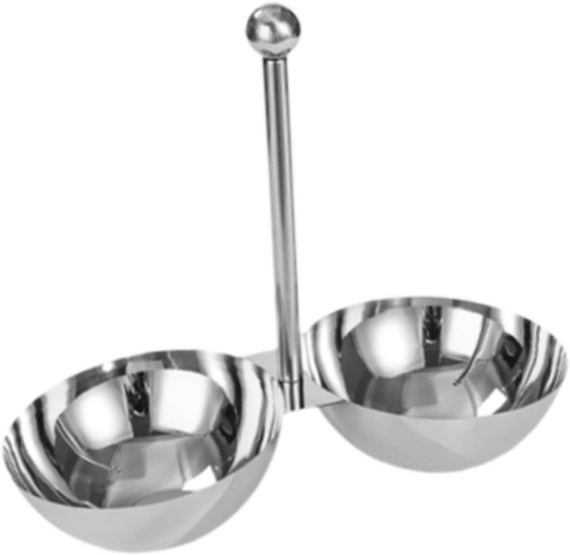 Serving Bowl Condiment Cup Soy Sauce Dishes Snack Stand for Fruit Restaurant, 2 Grid S - Image 1