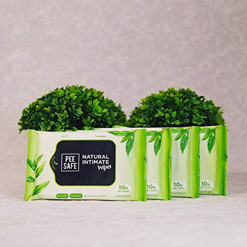 PEE SAFE Peesafe Natural Intimate Wipes 10 Count Pack of 4 - Image 5