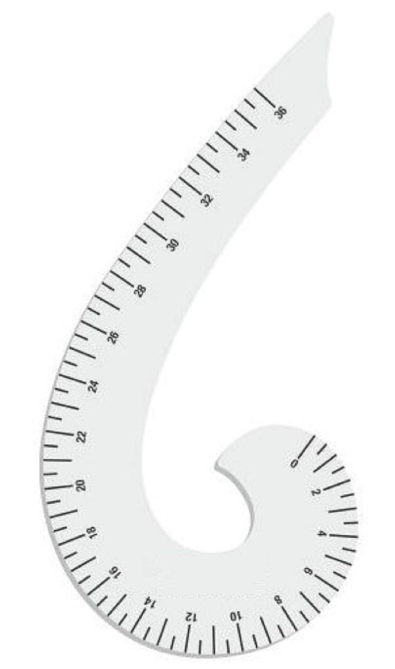 KHYATI Tailoring Scales - Set of 3 Plastic Curves (21 cm) - Designer, French, Mundha - Sewing/Tailoring Tool - Image 3