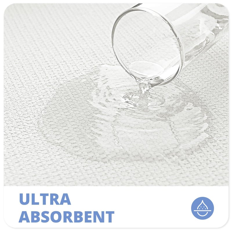 Bosap Bath Mat,Ultra Thin Bathroom Rugs,Rubber Bath Mats for Bathroom,No Slip Bath Rugs,Quick Dry,Machine Washable,Low Pile,Absorbent,Shower Outside,Sink,Home Decor Accessories.Cream,1'5"x2'3"(17x27inch) - Image 3