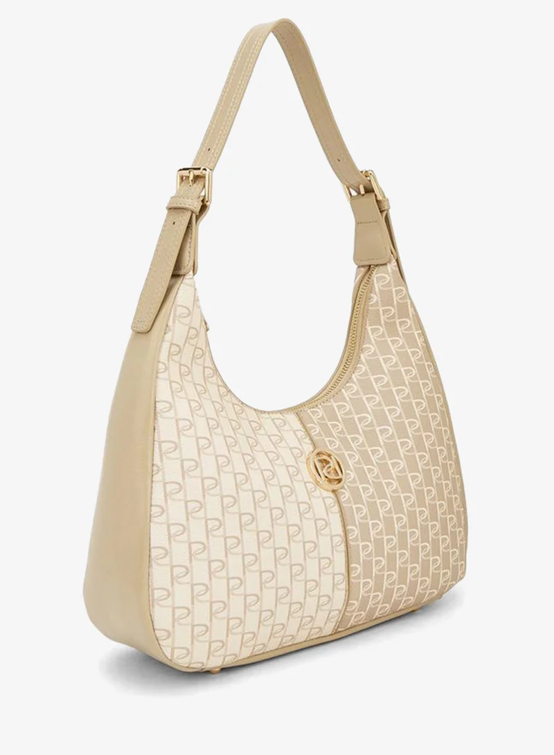 Paprika MULTICOLOR Monogram Print Shoulder Bag With Zip Closure for Women | Best Price UAE