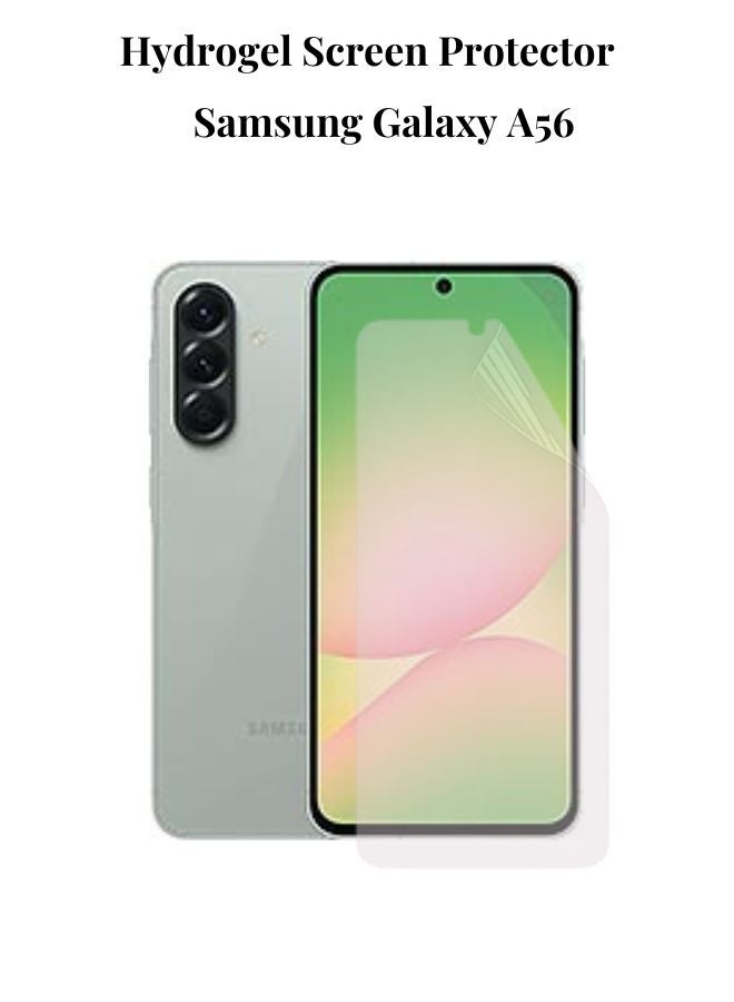 Premium Clear Hydrogel Screen Protector Compatible with Samsung Galaxy A56 - Image 1