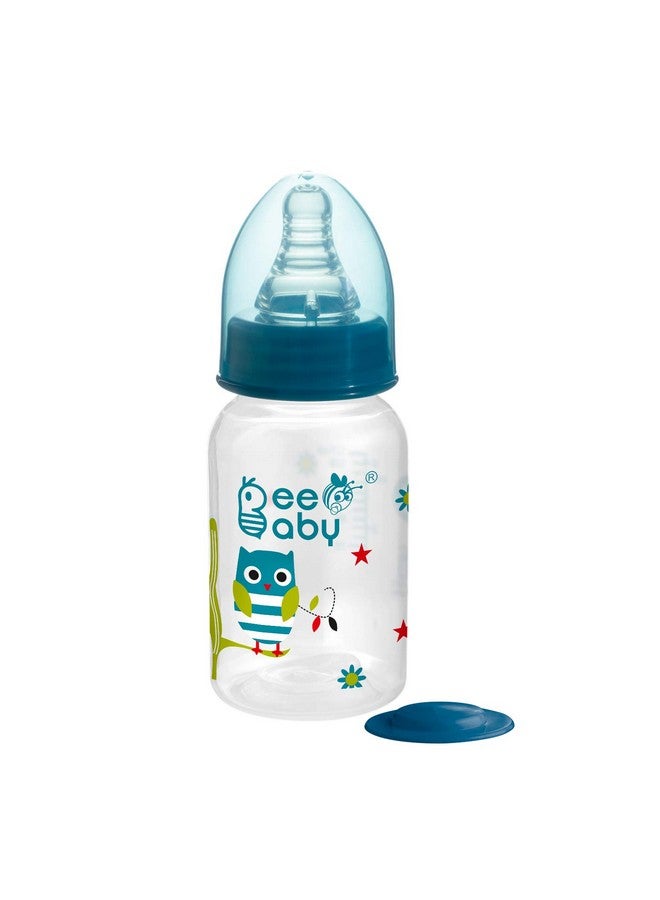 BeeBaby 2 in 1 Advance Plus Baby Slim Neck Feeding Bottle to Sippy Bottle with Anti-Colic Silicone Nipple & Silicone Sippy Spout. 100% BPA Free. - 125 ML / 4 oz. (Blue), 4 Months + - Image 5