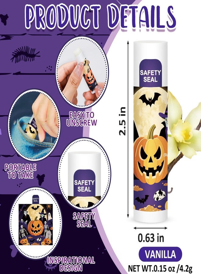 DMSKY 60 Pcs Halloween Lip Balm Bulk, Halloween Party Favors Bulk, Halloween Goodie Bags Fillers for Trick or Treat - Image 2