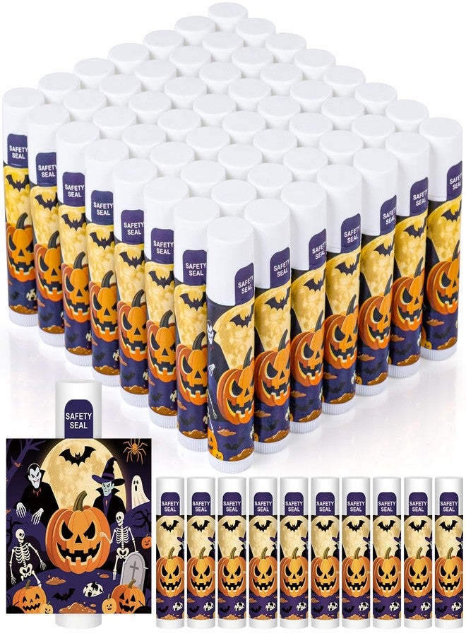 DMSKY 60 Pcs Halloween Lip Balm Bulk, Halloween Party Favors Bulk, Halloween Goodie Bags Fillers for Trick or Treat - Image 1