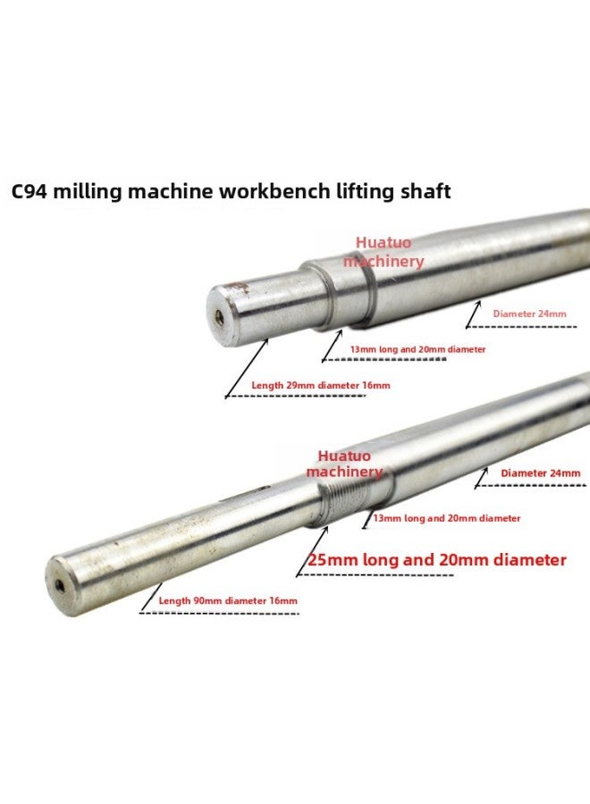 Turret Milling MaChine Handle Umbrella-shaped Gear Axis SCrew Shaft WorkbenCh C94 Adjustable Axis Lift Handle-Color:C94+c77 Umbrella Gear Set  - Image 3