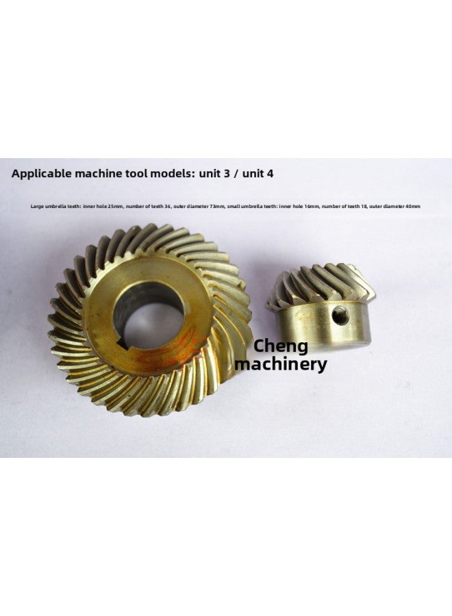 Turret Milling MaChine Handle Umbrella-shaped Gear Axis SCrew Shaft WorkbenCh C94 Adjustable Axis Lift Handle-Color:C94+c77 Umbrella Gear Set  - Image 1