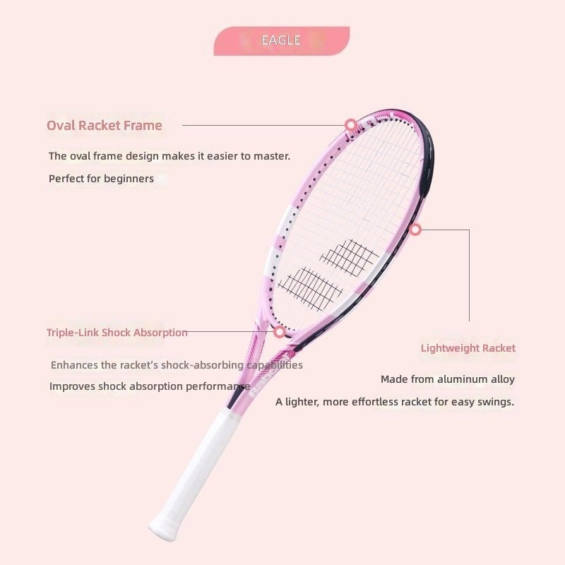 Babolat aluminum tennis racket set, suitable for beginners and students to carry the ball and cover - Image 2