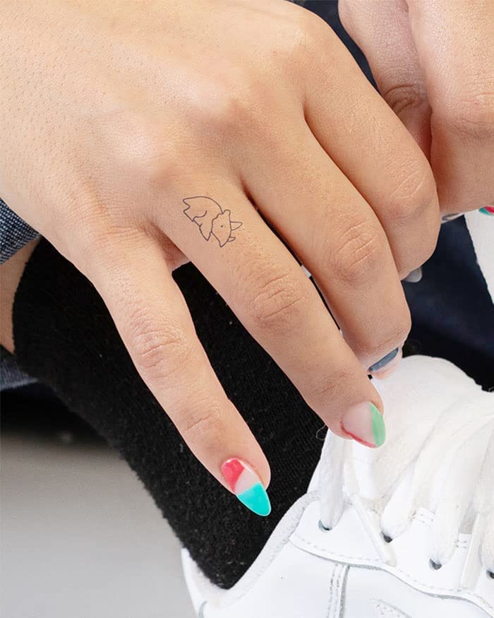 inkbox Inkbox Temporary Tattoos, Semi-Permanent Tattoo, One Premium Easy Long Lasting, Water-Resistant Temp Tattoo with For Now Ink - Lasts 1-2 Weeks, Cera, 1 x 1 in 