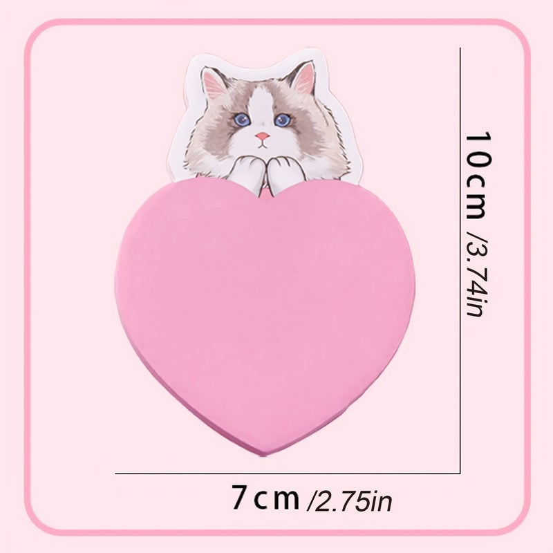 Random Panda Adorable Cat Sticky Notes 30 Sheets Pack Perfect For Daily Life And Study Needs 1 Book - Image 2