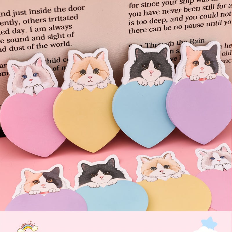 Random Panda Adorable Cat Sticky Notes 30 Sheets Pack Perfect For Daily Life And Study Needs 1 Book - Image 4