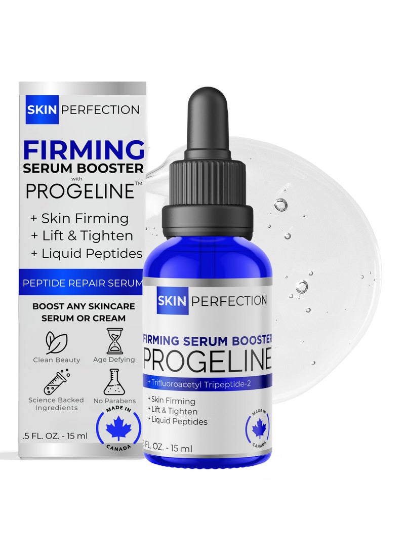 Skin Perfection Skin Perfection Firming Serum Booster with Progeline Peptide Repair Serum Neck and Face Progeline Cream Upgrade Trifluoroacetyl Tripeptide-2 Anti-aging Diy .5 Fl Oz 