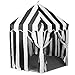 Vincreem Large Tent for Kids 55 X 53 Kids Playhouse Black and White Stripe Tent for Carnival Party Supplies for Play and Games Indoor and Outdoor Camping Activity Toys - Image 2