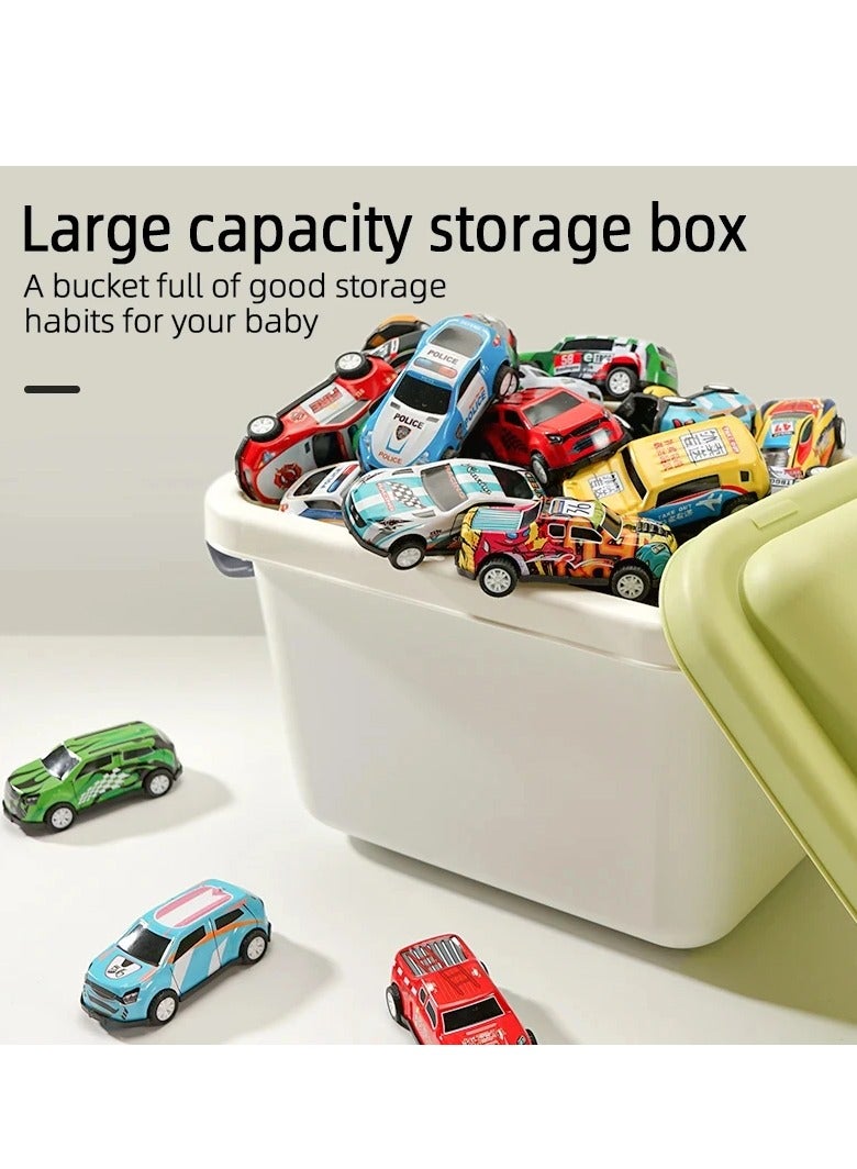 Toys Cars Party Favors, Mini Pull Back Race Cars Toy Kids Toys for Boys Girls Toddlers Party Goodie Bag for 3-10 Years Old Kids Boys Girls Gift with Storage Box - Image 3