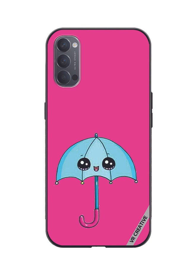 VR CREATIVE Protective Case Cover For Oppo Reno4 Pro 5G Umbrella Design Multicolour - Image 1