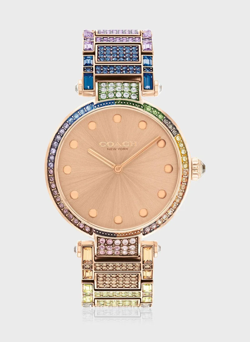 COACH Cary Steel Strap Analog Watch