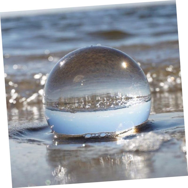 Gleavi Clear Glass Sphere Meditation Photography Prop Decorative Ball For Home Office - Image 4