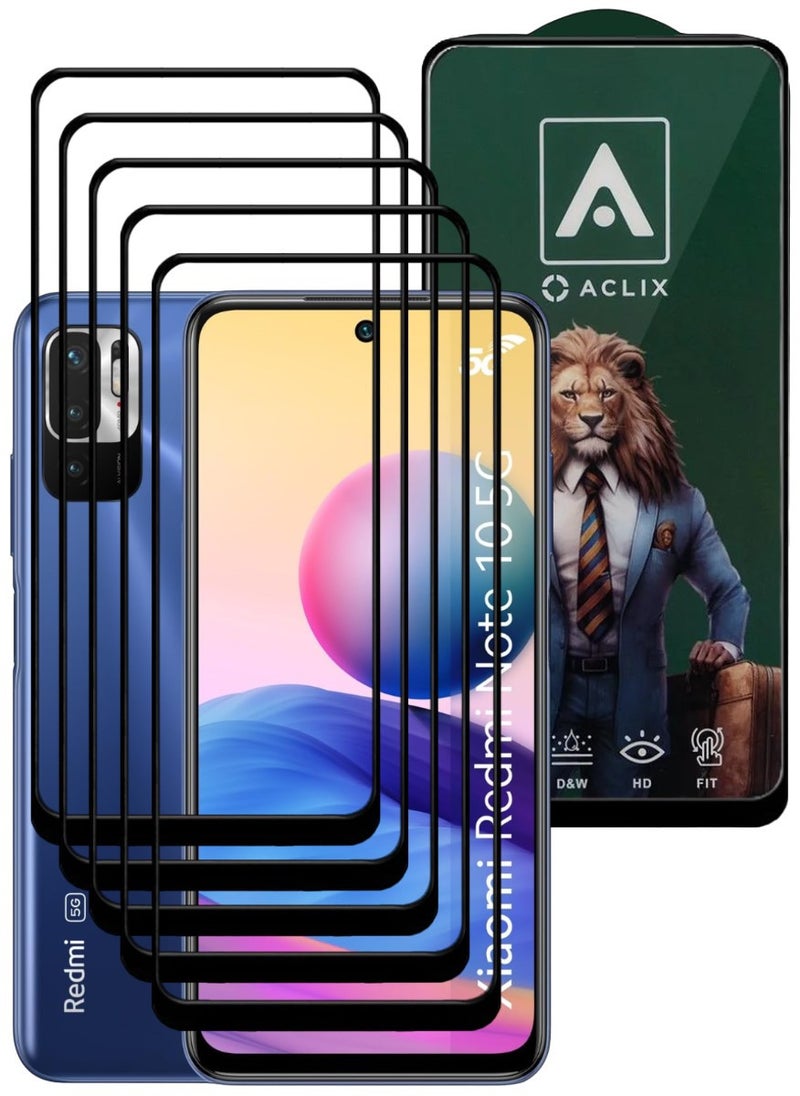 أكاليكس 5 قطع، حماية شاشة،  لهاتف شاومي ريدمي نوت 10 5G ، جودة ممتازة. - Image 1